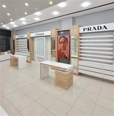 Eyewear optische glazen displaykast Showcase