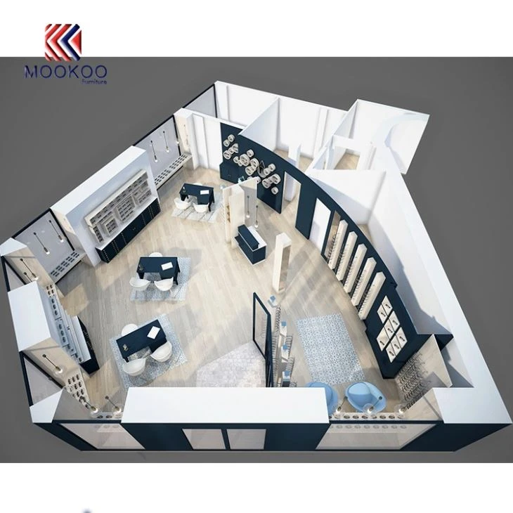 Interior Decoration Design Eyegalsses Display Simple Showcase For Optical Shop