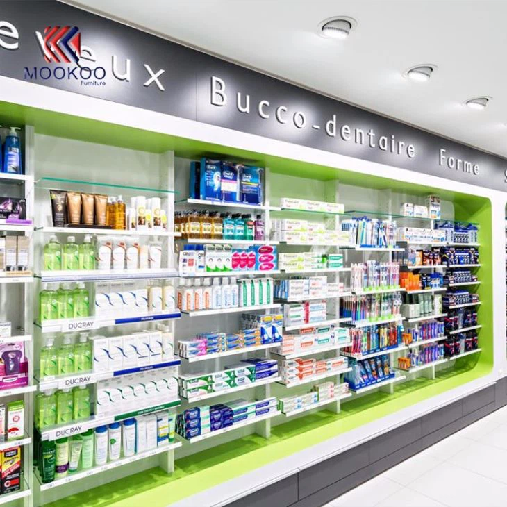 MDF Wood Medicine Display Furniture