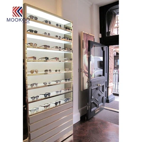 Aangepaste optische brillen vitrinekast vitrine