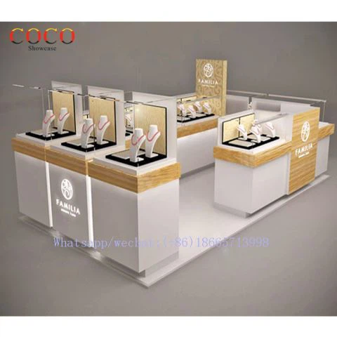 High-end retail sieradenkioskontwerp
