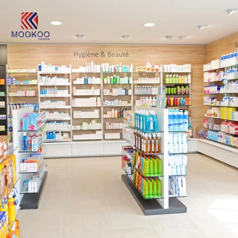 Aangepaste apotheek vitrinekast