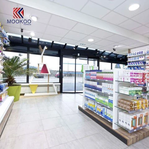 Gratis 3D-ontwerp op maat gemaakte apotheekweergave