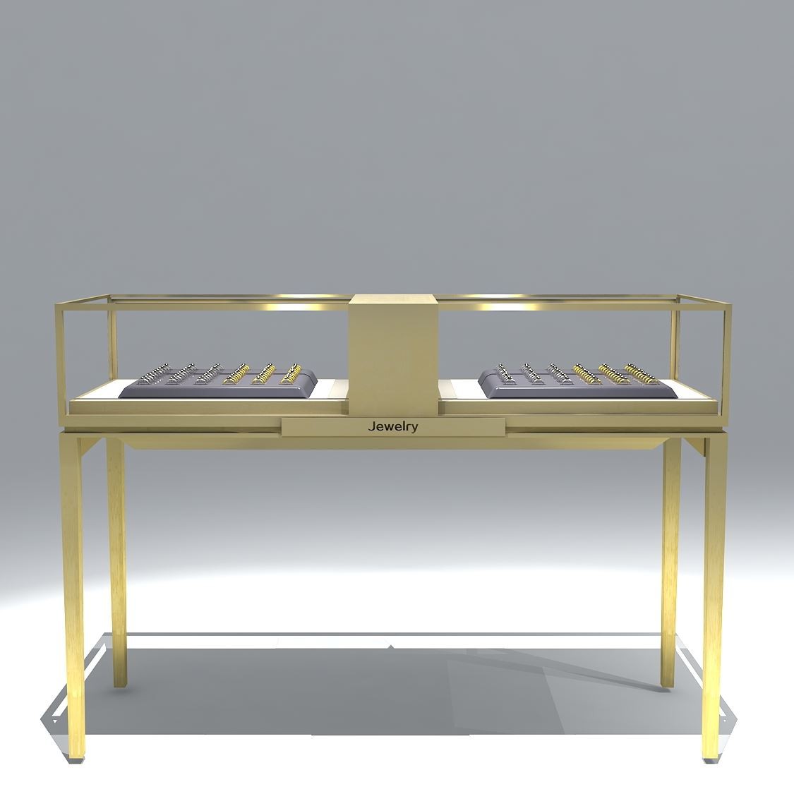 hoe een sieradenvitrine voor een nieuwe winkel te kopen?